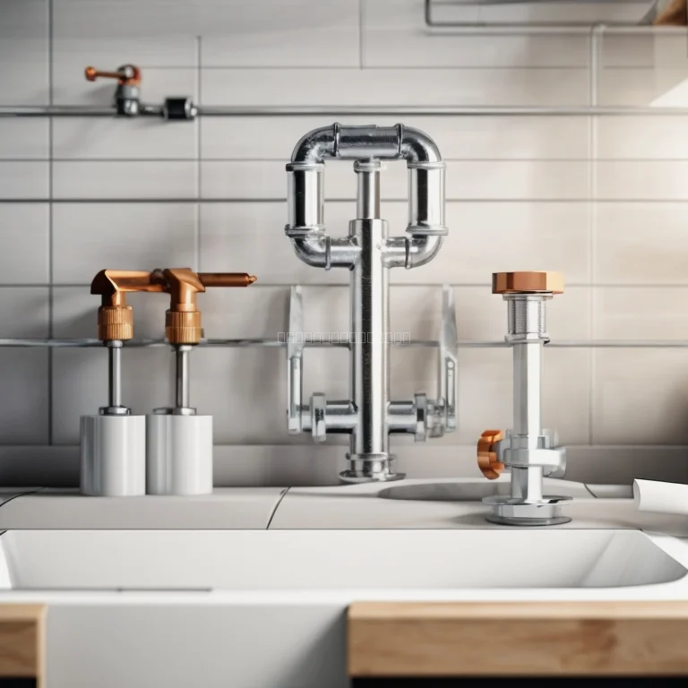 فريق BathPlumb أثناء تركيب نظام سباكة لحمام في جدة